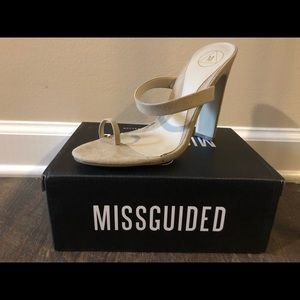 Missguided Toe Post Barely There Mule